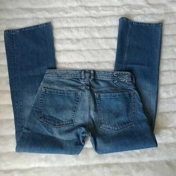 Diesel Men's Straight Jeans in Blue - Picture 4 of 6